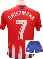 Antoine Griezmann - Atlético Madrid thuis tenue - Replica Voetbalshirt + Broek Set - Peuter / Kinder maten en Volwassen maten – Voetbaltenue - Maat: L