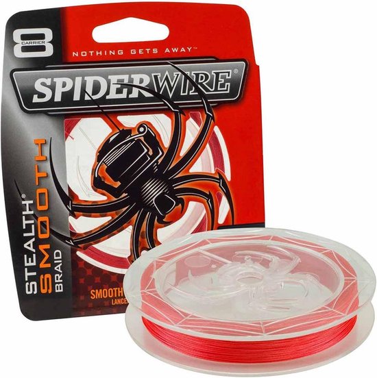 SpiderWire Stealth Smooth 8 - Code Red - 12.7kg - 0.13mm - 150m - Rood — afbeelding 3