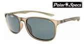 Polar Specs® Polariserende Zonnebril Continental PS9091 – Mat Grijs Transparant – Polarized Black – Small/Medium