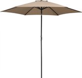 Kingsleeve Parasol 300 cm Taupe UV-bescherming 50+ Kantelbaar Waterafstotend