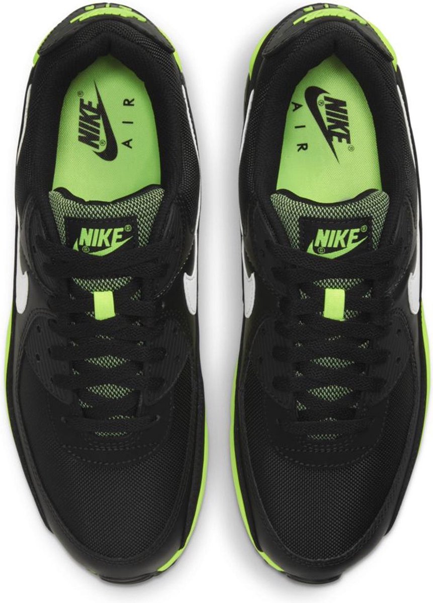 Nike Sneakers - Maat 41 - Mannen - zwart/lime groen/wit | bol.com