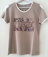 Sophia Perla T-Shirt Beige-02-Puck-maat 40