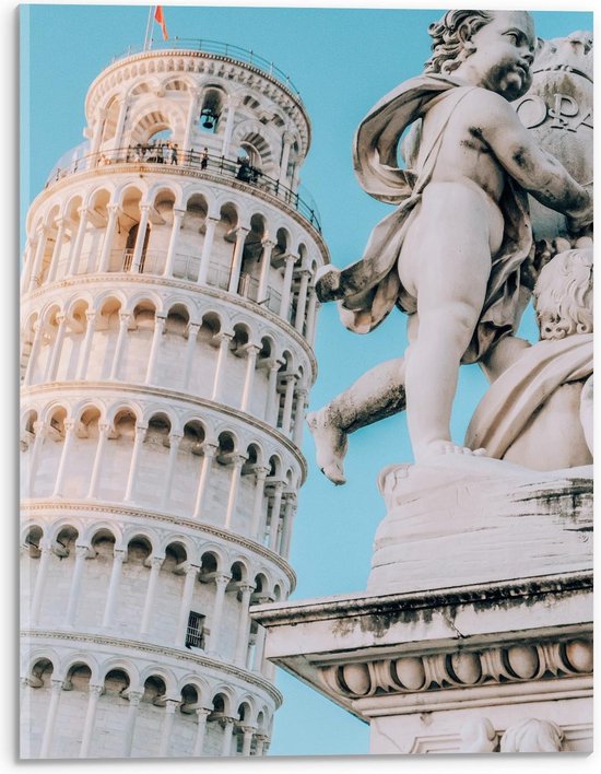Acrylglas –Toren van Pisa - Italië– 50x50 (Met ophang)