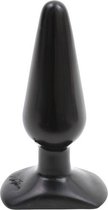 Bundle - The Classics - Classic Buttplug Smooth - Medium - Zwart met glijmiddel