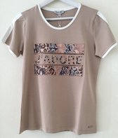 Sophia Perla T-Shirt Beige-02-Puck-maat 38