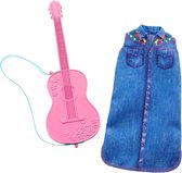 Barbie Fashion Beroepen en Hobby's gitaar spelen kleding en gitaar