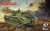 AFV-Club British Churchill 3inch 20CWT. Gun Carrier + Ammo by Mig lijm