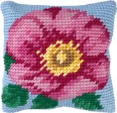 Needleart World Wild Rose Kruissteekkussen pakket