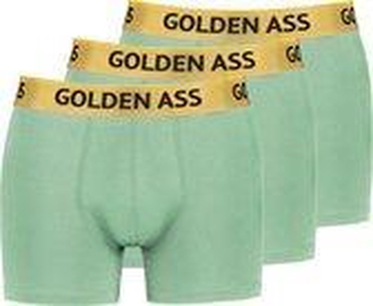Golden Ass - 3-Pack heren boxershort mint groen M