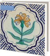 Bekking&Blitz (museum)kaartjes vierkant: Dutch Tiles Flowers, Nederlands Tegelmuseum