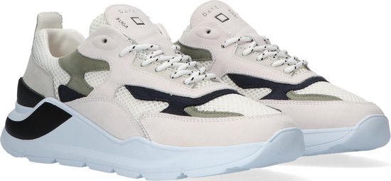 D.a.t.e Heren Lage sneakers Fuga - Beige - Maat 43 | bol.com