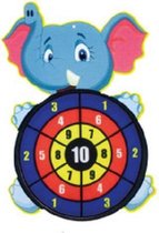 Toi-Toys - Dartbord klittenband - Olifant - incl. 3 ballen 28x44cm