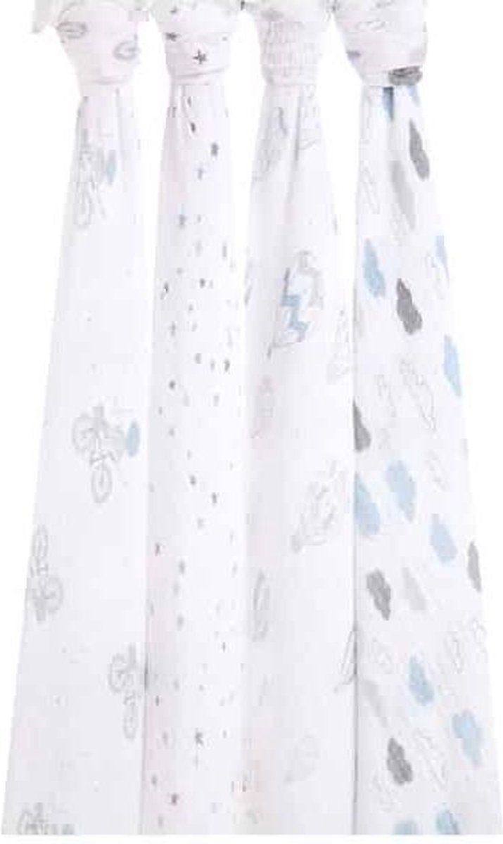 Aden + Anais classic swaddle 4 pack night sky reverie