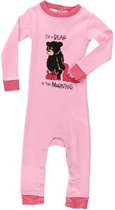 Babypyjama LazyOne Bear in the Mornings roze - 68