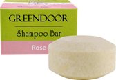 Greendoor Solid Shampoo Bar Rose - zonder siliconen, sulfaten en parabenen (75 g)