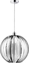 LED Hanglamp - Hangverlichting - Torna Zuka - E27 Fitting - Rond - Glans Chroom - Acryl