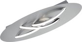 LED Plafondlamp - Torna Dolpha - 9W - Warm Wit 3000K - 3-lichts - Dimbaar - Rond - Mat Nikkel - Aluminium