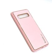Samsung Galaxy S10 Roze Back Cover Luxe High Quality Leather Case hoesje
