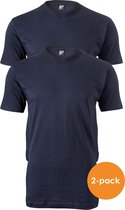 Alan Red T-shirts West Virginia (2-pack) - V-hals - donker blauw -  Maat L