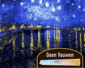 Joeni® Schilderen Op Nummer Volwassenen - 40x50 cm - Sterrennacht (van Gogh) - Zonder Vouwen