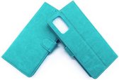 Samsung Galaxy S20 Plus  turquoise kleur Hoesje Book Case Hoes Cover Portemonnee - Samsung S20 Plus Hoes Wallet Case Hoesje