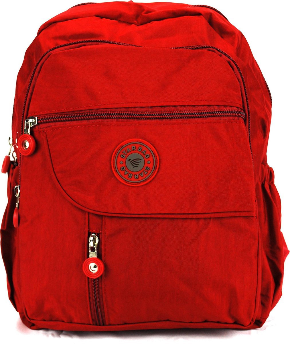 Starbag Rugzak Crinkle-Nylon Rood (YZ-0101-36)