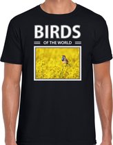 Dieren foto t-shirt Blauwborst vogel - zwart - heren - birds of the world - cadeau shirt Blauwborst vogels liefhebber 2XL