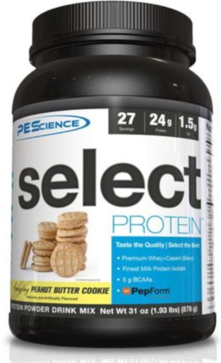 PEScience - Select Protein - Peanut Butter Cookie - 27 doseringen