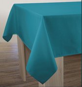 Tafelkleed anti-vlek Uni lin bleu 200 x 150cm Tafellaken - Decoratieve Tafel Accessoires - Woonkamer Decoratie - Bonne et Plus®