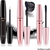 Golden Lash™ - 3-delig lash lift set - Beste Wimperserum set - Wimpergroei Serum + Fiber - 4D Fiber Mascara - 3 stuks