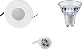 PHILIPS - LED Spot Set - MASTER 927 36D VLE - Igia - GU10 Fitting - Waterdicht IP65 - DimTone Dimbaar - Inbouw Rond - Mat Wit - 4.9W - Warm Wit 2200K-2700K - Ø82mm