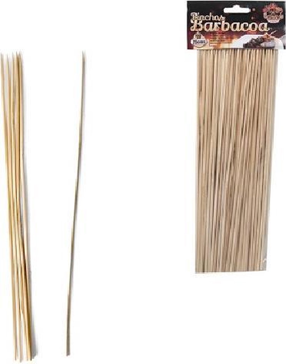Sateprikkers-Barbecue Spiezen- Prikkers 100 stuks van Bamboe