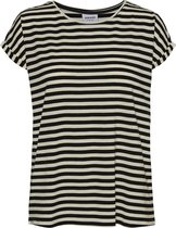 Vero Moda Aware VMAVA PLAIN SS TOP STRIPE GA NOOS Dames T-shirt  - Maat M