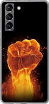 Samsung Galaxy S21 - Smart cover - Transparant - Firefist