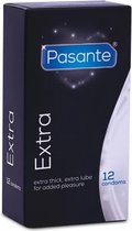 Pasante Extra condooms 12 stuks - Drogisterij - Condooms - Transparant - Discreet verpakt en bezorgd