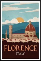 Diamondpainting - Steden - Florence - 20x30 cm - ronde steentjes