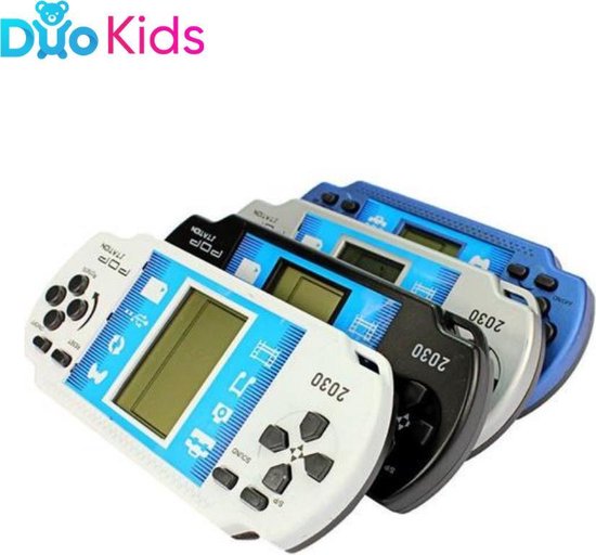Duo Kids - Retro Arcade Tetris Game - Electronic POP Station Value Pack - Games, radio, oortelefoons en polsriem - Speelgoed Spelcomputer Arcade - Duo Kids