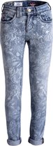 Blue Barn Jeans - Semi bleach bloemenprint - skinny fit meisjes denim - Maat 128/134