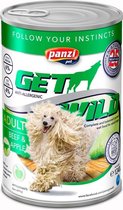 Get Wild - Hondenvoer - Blikvoer - Natvoer hond - Adult - Beef & Apple - 10 x 415g