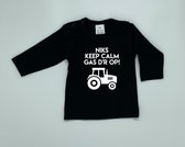 Shirt Niks keep calm - Zwart, 68