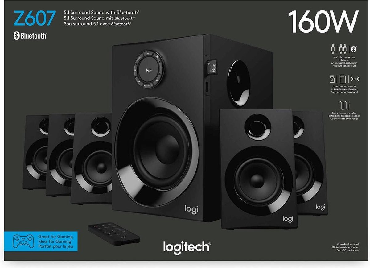 Logitech Z607 - 5.1 Speakerset met Bluetooth | bol.com