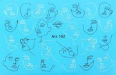 Korneliya Airbrush Waterdecal   AG 162 Black/White