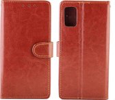 Samsung Galaxy M51 Hoesje - Mobigear - Wallet Serie - Kunstlederen Bookcase - Bruin - Hoesje Geschikt Voor Samsung Galaxy M51
