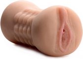 Jesse Jane Dubbele Masturbator - Vagina/Anus - Toys voor heren - Kunstvagina - Beige - Discreet verpakt en bezorgd