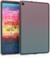 kwmobile hoes voor Samsung Galaxy Tab A 8.4 (2020) - siliconen beschermhoes voor tablet - Tweekleurig design - roze / blauw / transparant