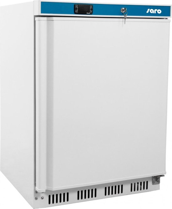 Koelkast: SARO koelkast met Ventilator-Koeling | professionele uitvoering | afsluitbaar | 78 Liter | Staal | H 850x B 600 x D 600 mm | 2 jaar garantie, van het merk Saro
