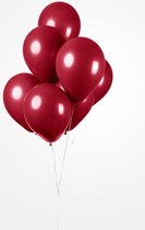 25 Ballonnen Bordeaux, 30 cm , 100% biologisch afbreekbare Ballonnen, Helium geschikt, Verjaardag, Feest, Koningsdag, Voetbal