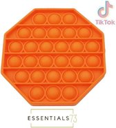 ESSENTIALS73 POP IT Fidget Toy - Hexagon - Oranje - Tiktok