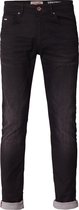 Petrol Industries - Heren Seaham Coated Slim Jeans - Zwart - Maat 31 L34