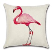 Kussenhoes Flamingo - Adonis - Kussenhoes - 45x45 cm - Sierkussen - Polyester